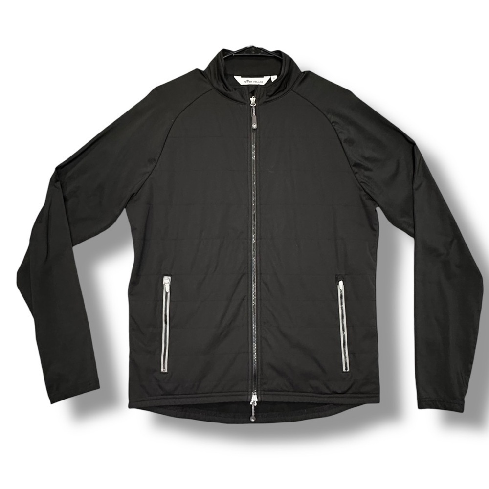 Peter Millar Hyperlight Merge Hybrid Jacket Crown Sport Size Small Black EUC